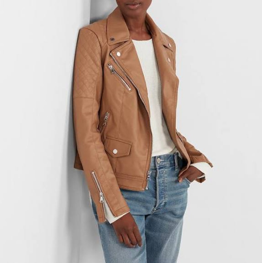 Express faux leather jacket size xs